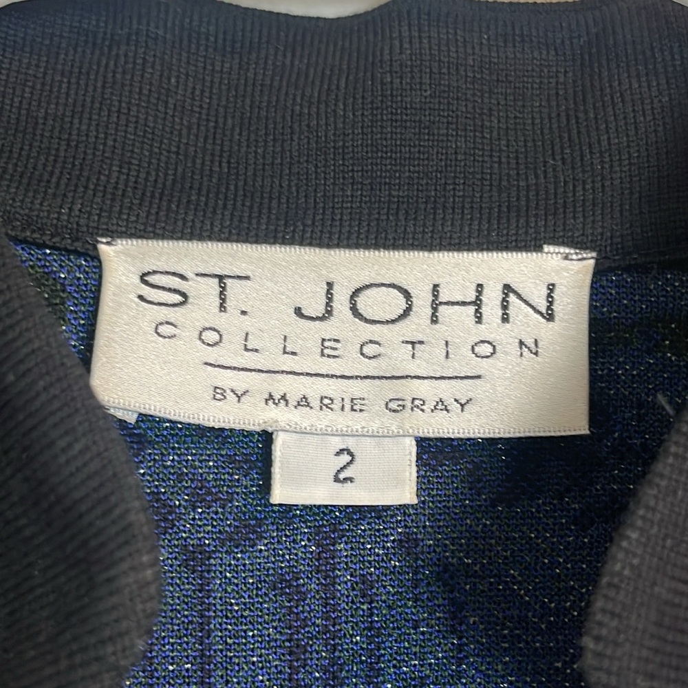 St. John collection by Marie Gray button-down cardigan jacket size 2 - Picture 4 of 10